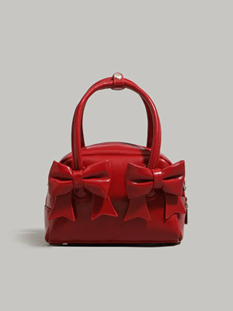 Bow Charm Mini Crossbody Bag