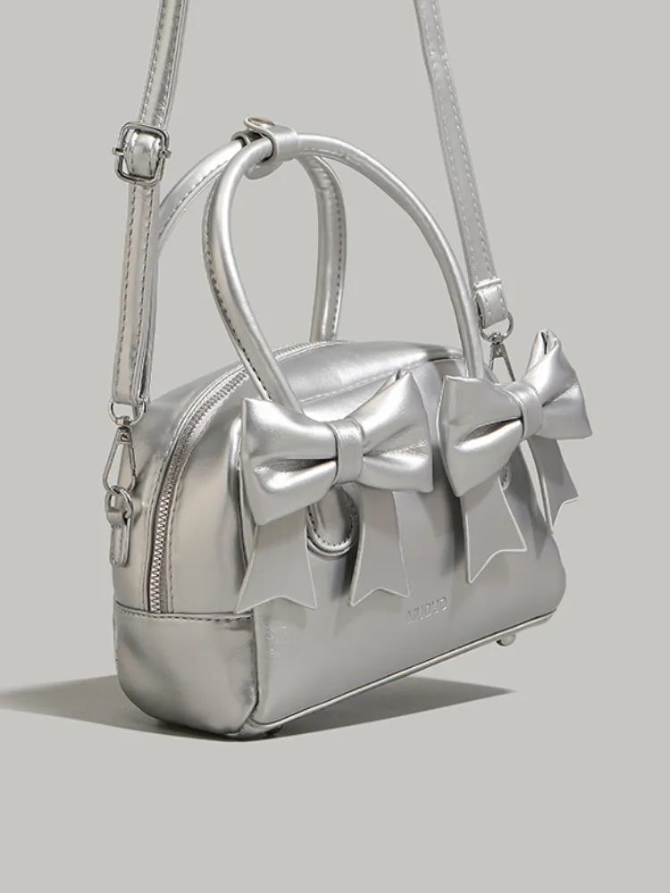Bow Charm Mini Crossbody Bag