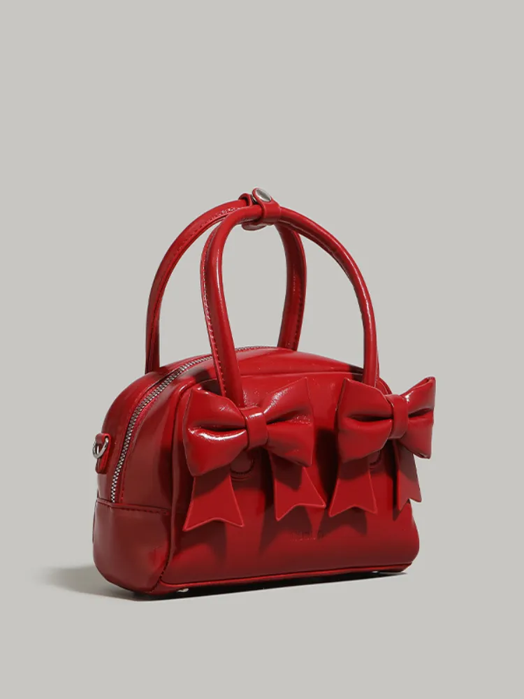 Bow Charm Mini Crossbody Bag
