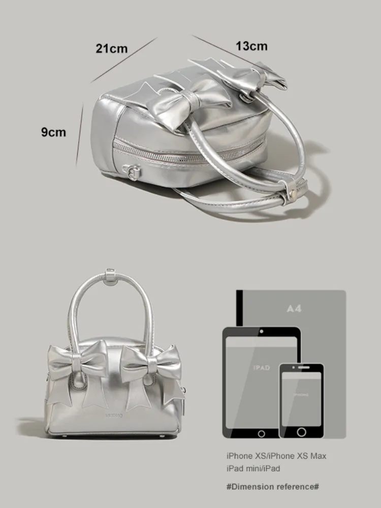Bow Charm Mini Crossbody Bag