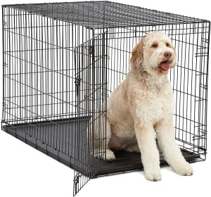Brand new iCrate 1548 Single Door Folding Dog Crate-XL-48x30x33! Ideal For Dogs 91 - 110lbs! Folding, which means you can assemble and disassemble it without tools and without taking the crate apart.