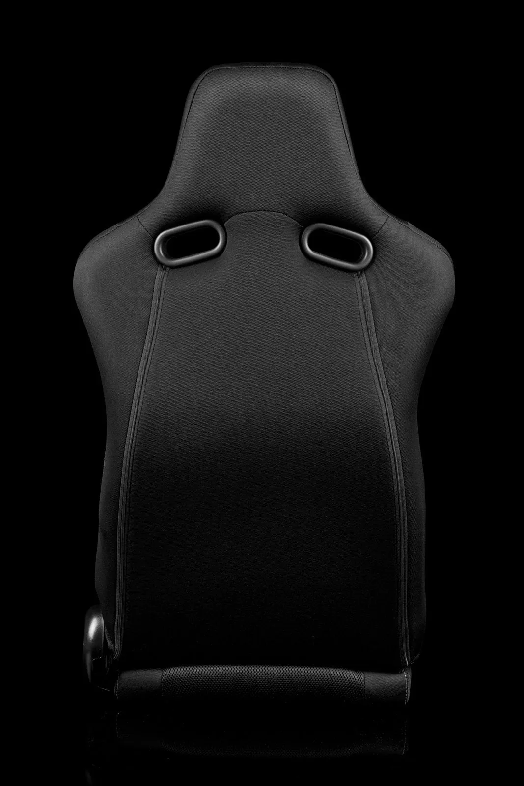 Braum Venom Series Sport Seats - Black Cloth / Red Stitching (PAIR)