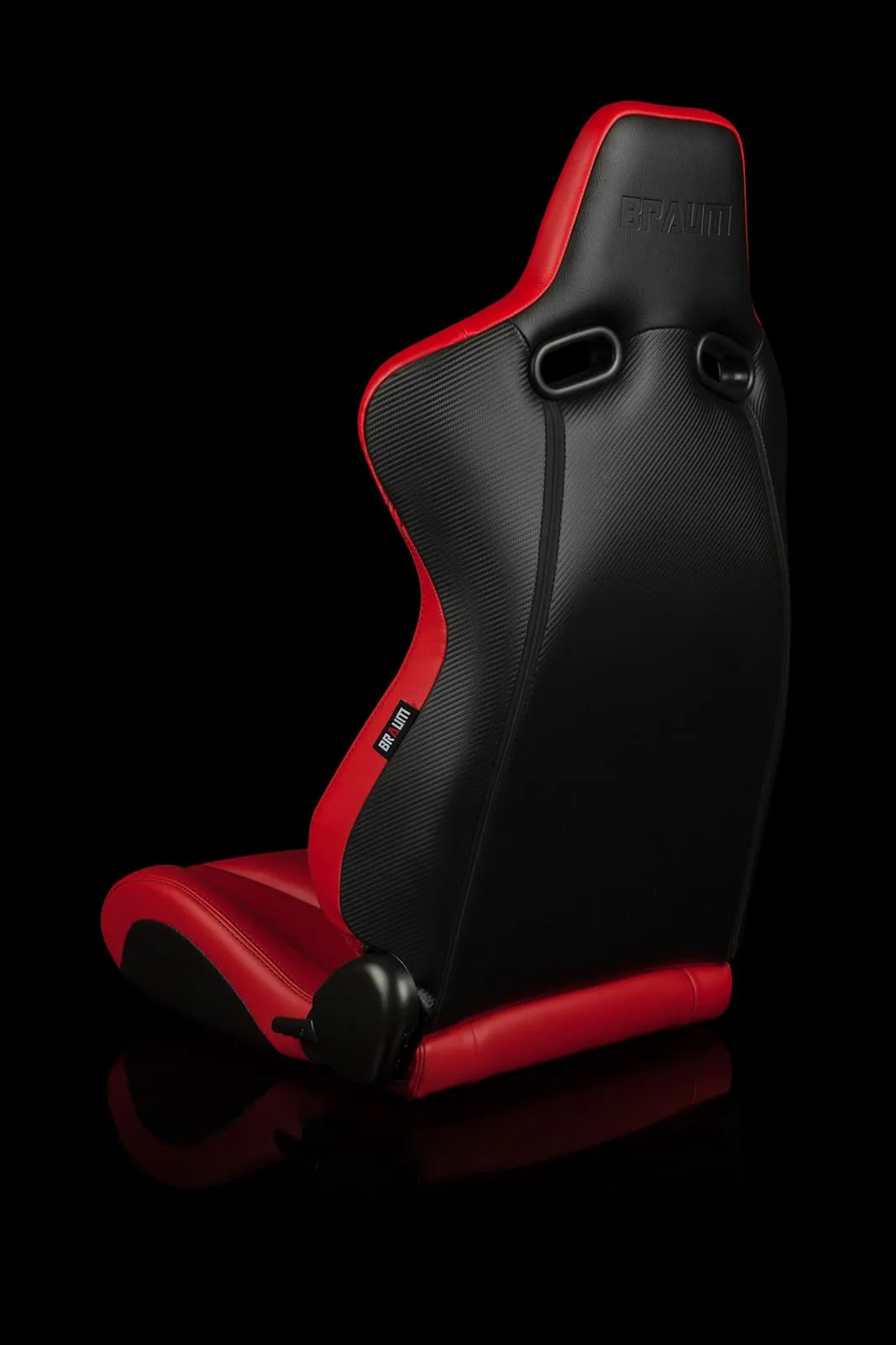 Braum Venom Series Sport Seats - Red Leatherette (PAIR)