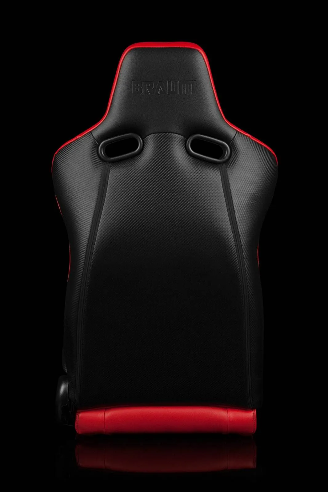 Braum Venom Series Sport Seats - Red Leatherette (PAIR)