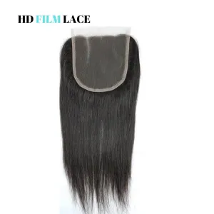 Brazilian Hair HD Film Lace Closure and Frontals - Straight Style