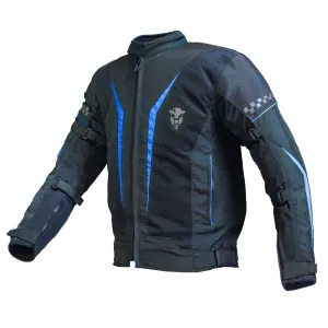 Breezer Mesh Motorcycle Riding Jacket - Black Blue - Level 2