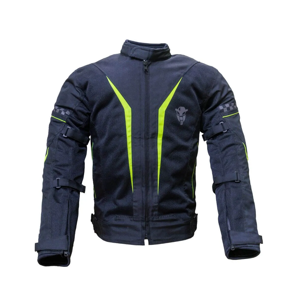 Breezer Mesh Motorcycle Riding Jacket - Black Fluo Green - Level 2