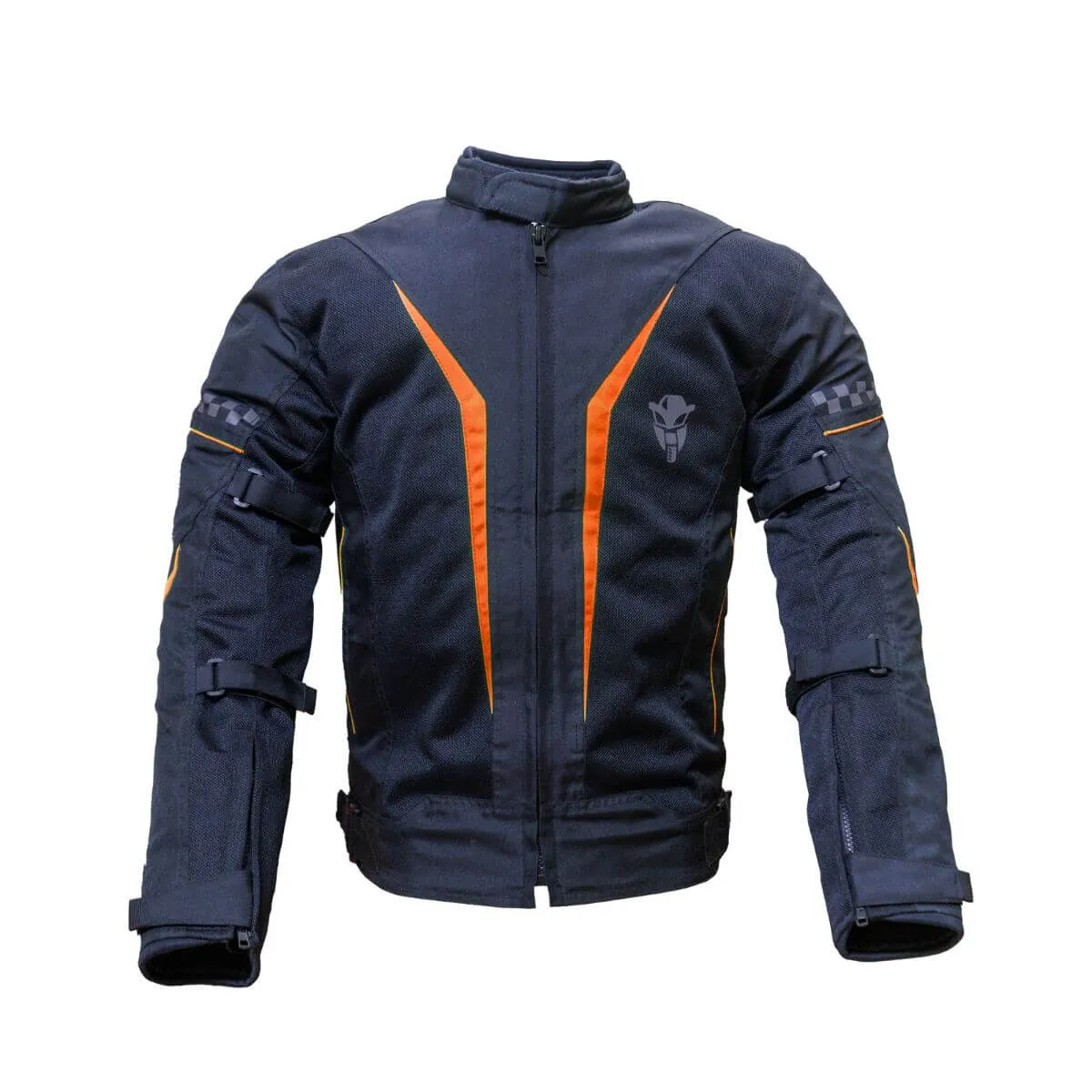 Breezer Mesh Motorcycle Riding Jacket - Black Orange - Level 2