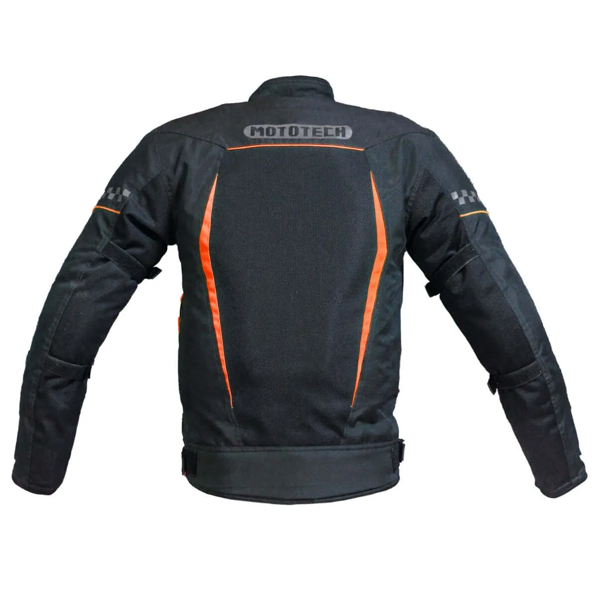 Breezer Mesh Motorcycle Riding Jacket - Black Orange - Level 2