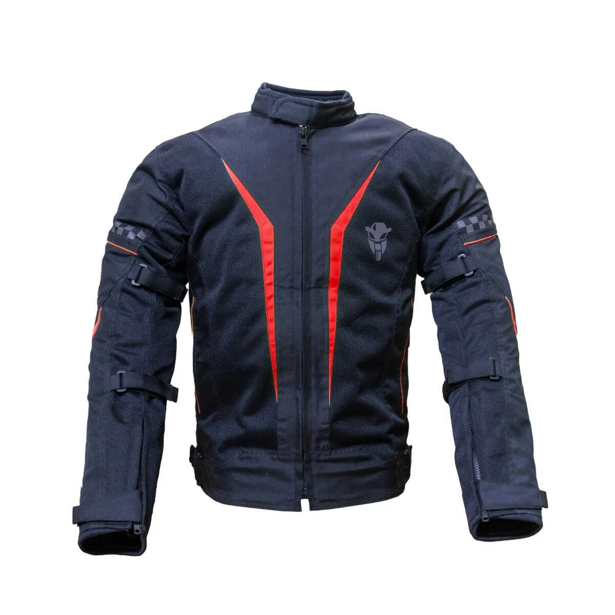 Breezer Mesh Motorcycle Riding Jacket - Black Red - Level 2