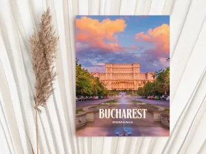 Bucharest Retro Wall Art, Romania