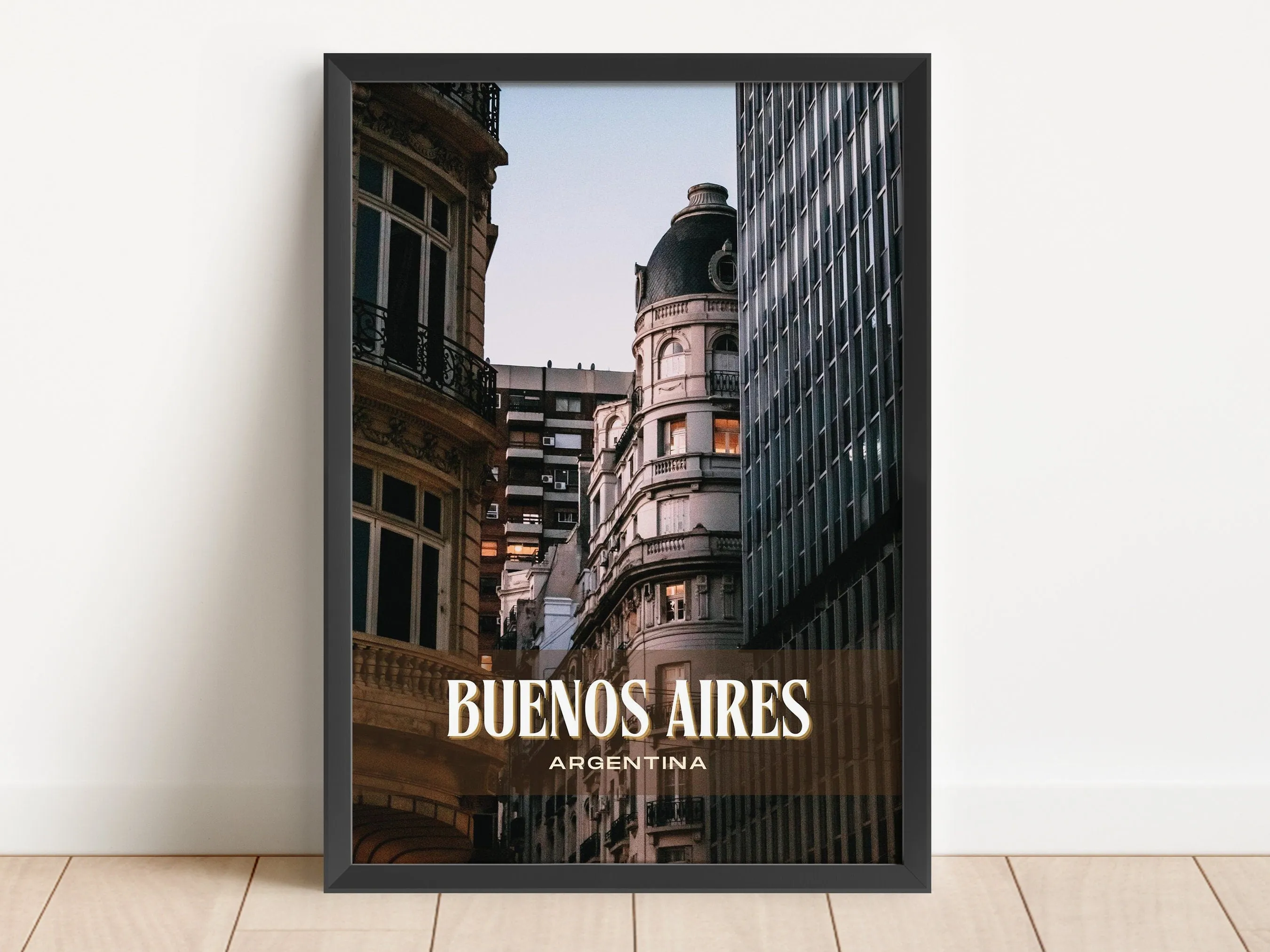 Buenos Aires Retro Wall Art, Argentina