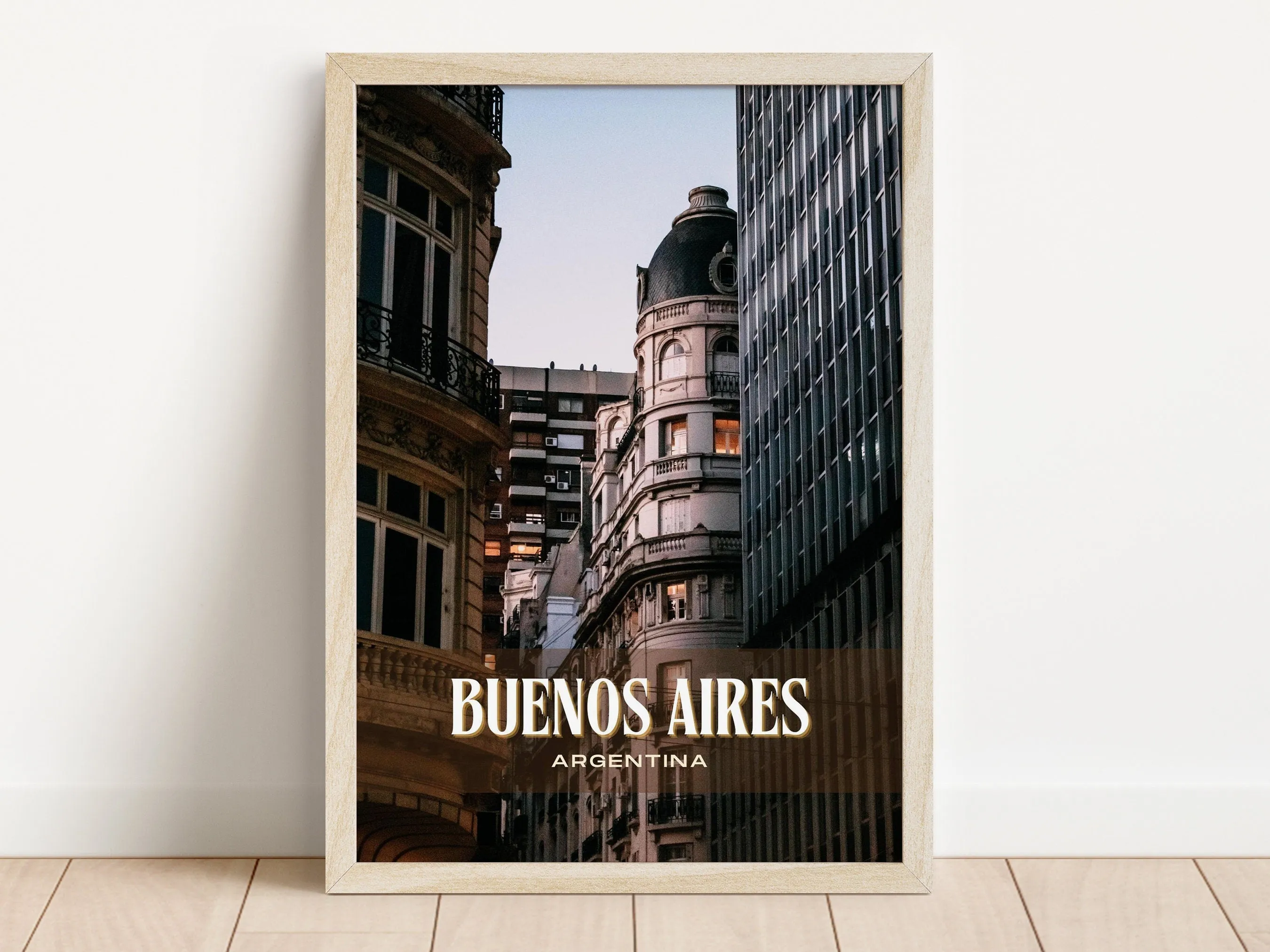 Buenos Aires Retro Wall Art, Argentina