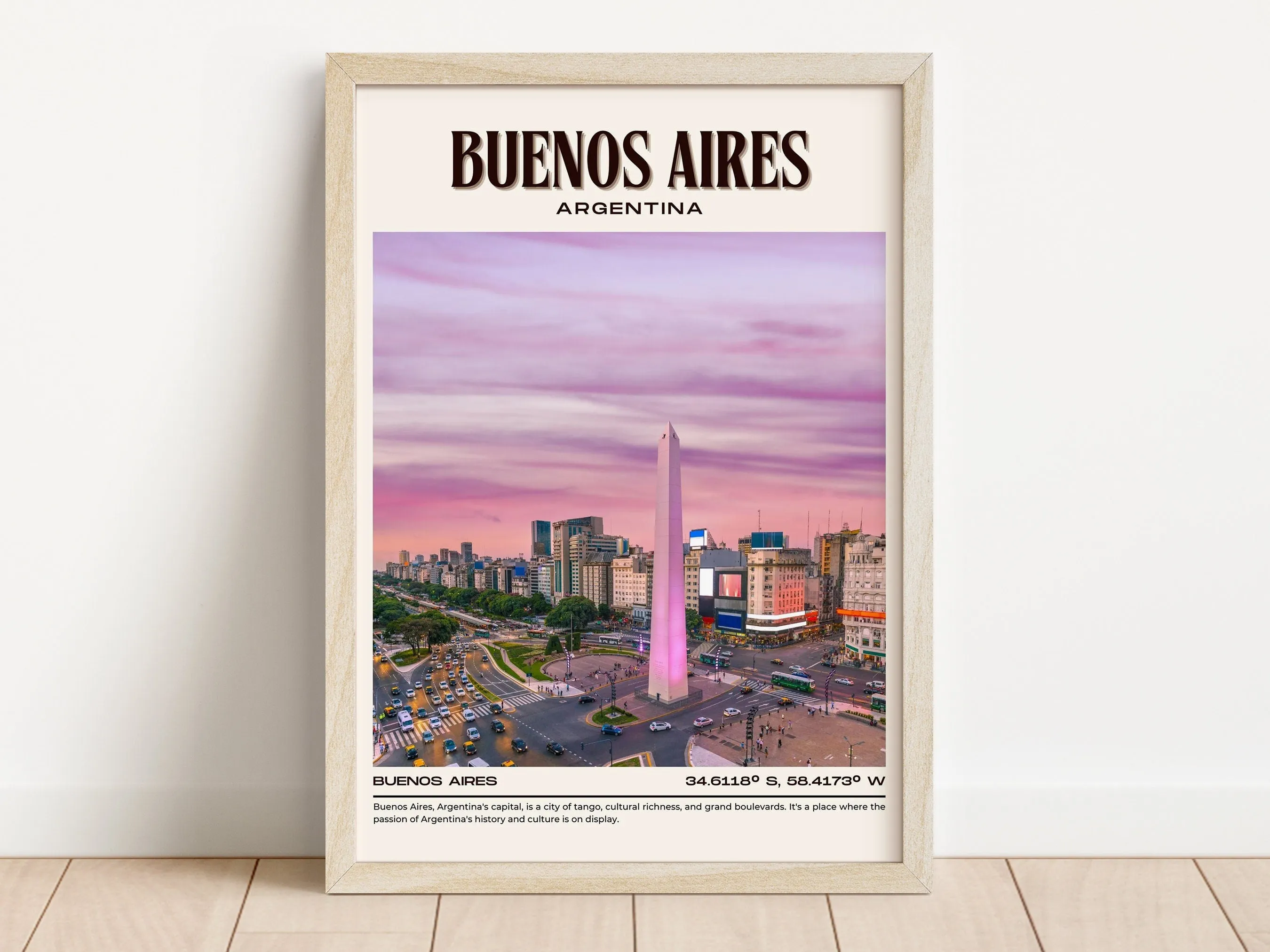 Buenos Aires Vintage Wall Art, Argentina