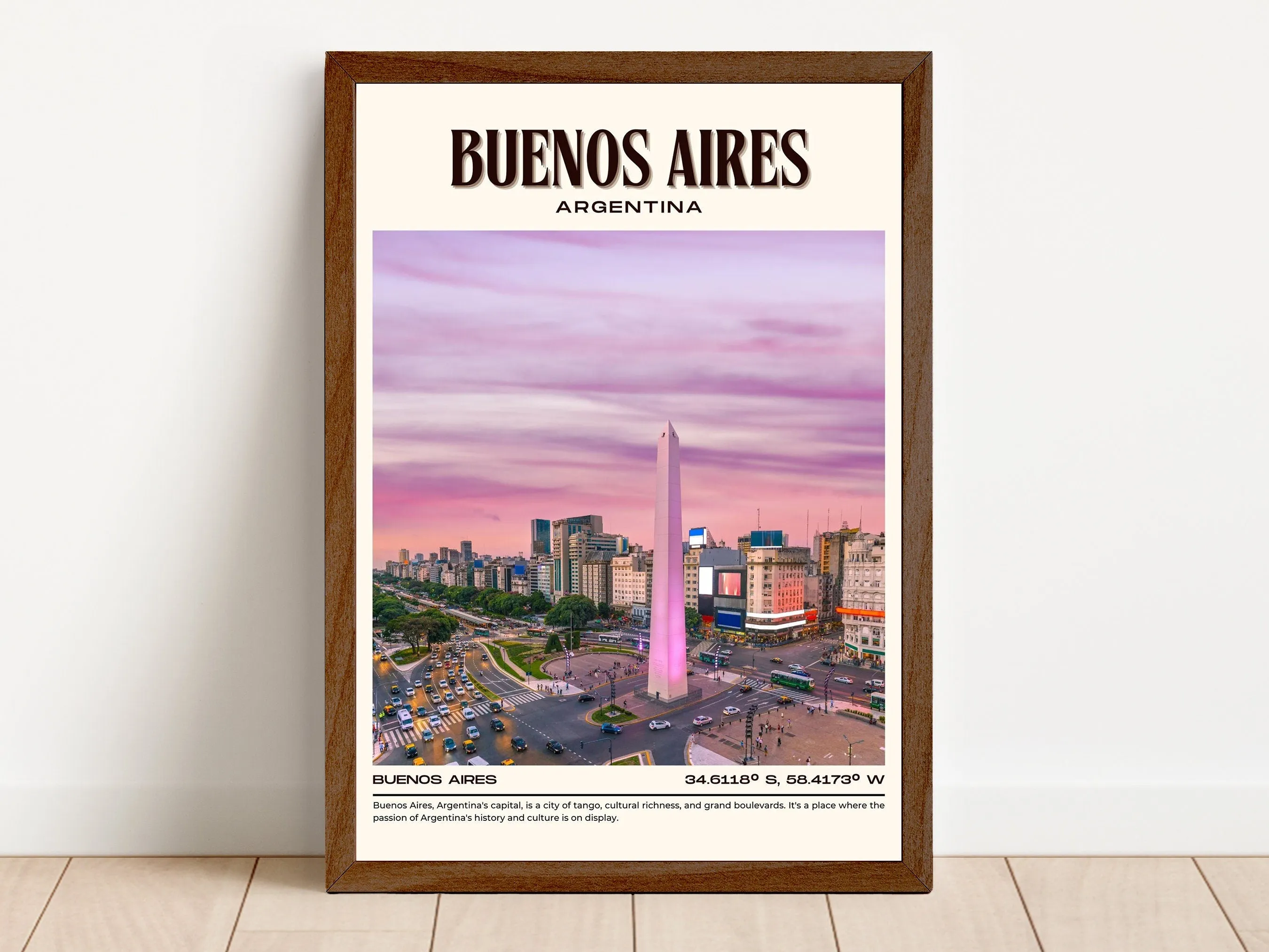 Buenos Aires Vintage Wall Art, Argentina