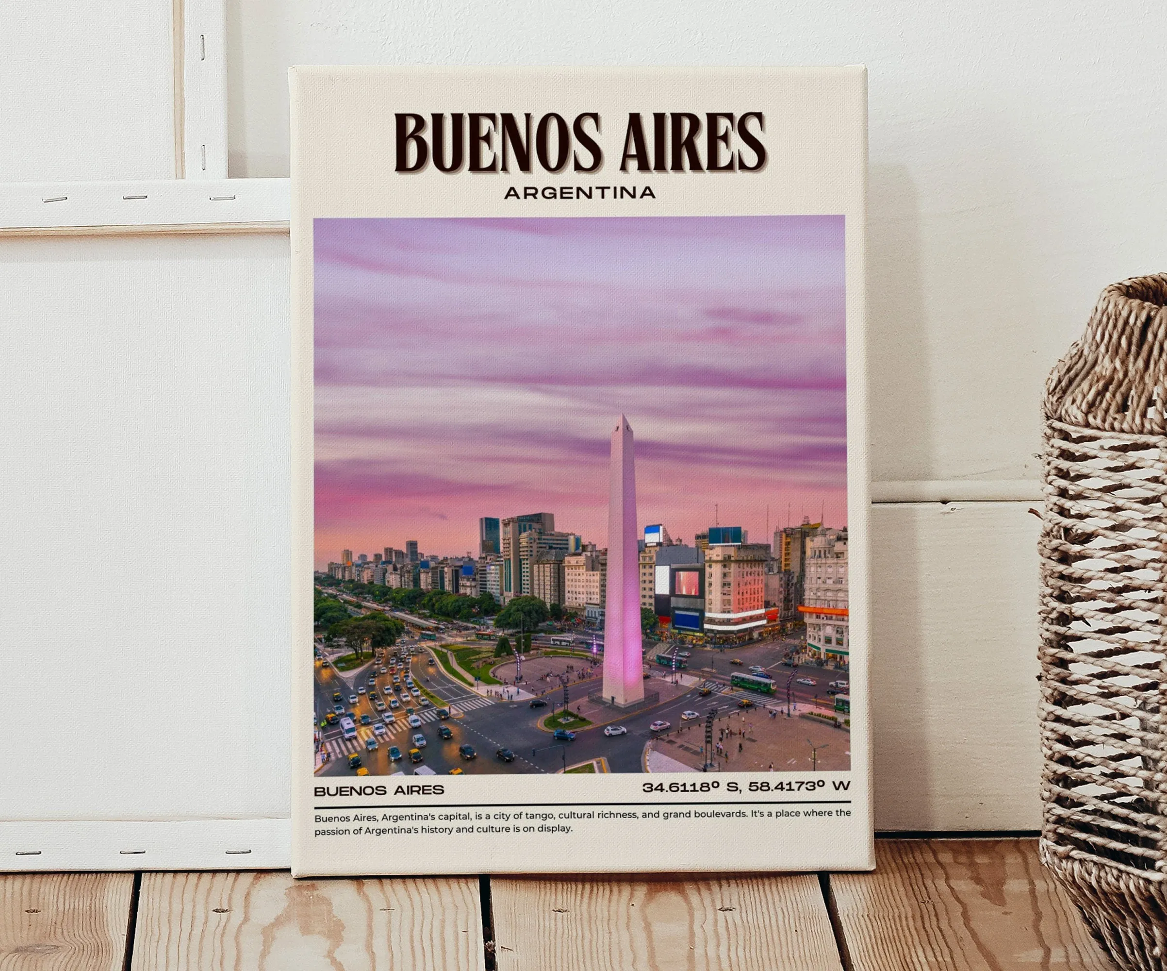 Buenos Aires Vintage Wall Art, Argentina