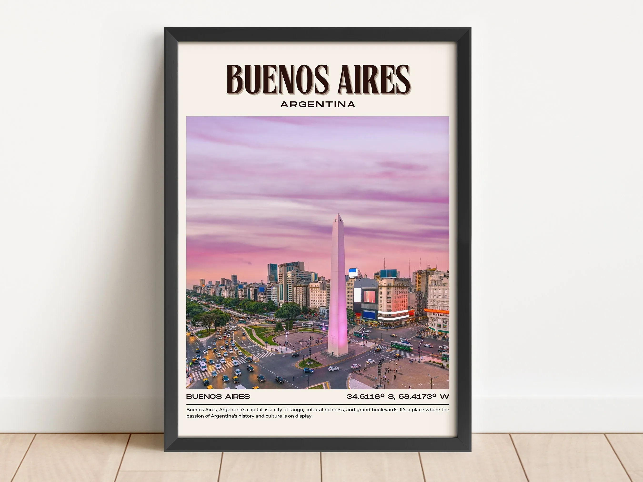Buenos Aires Vintage Wall Art, Argentina