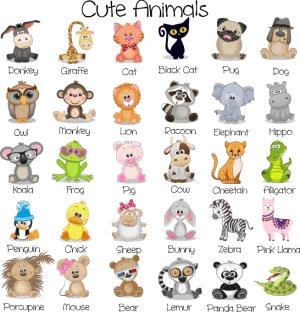 Build Your Own Cute Animal Collection