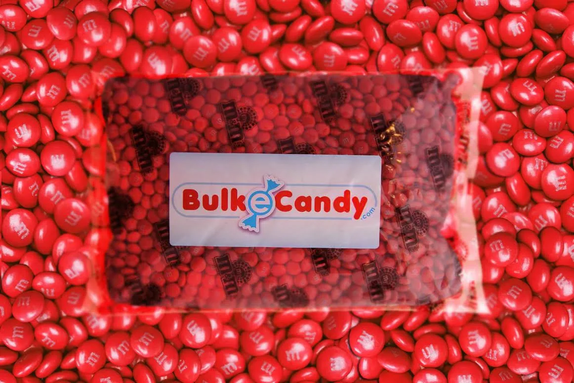 Bulk Red M&M's 10lbs mandms ColorWorks mymms