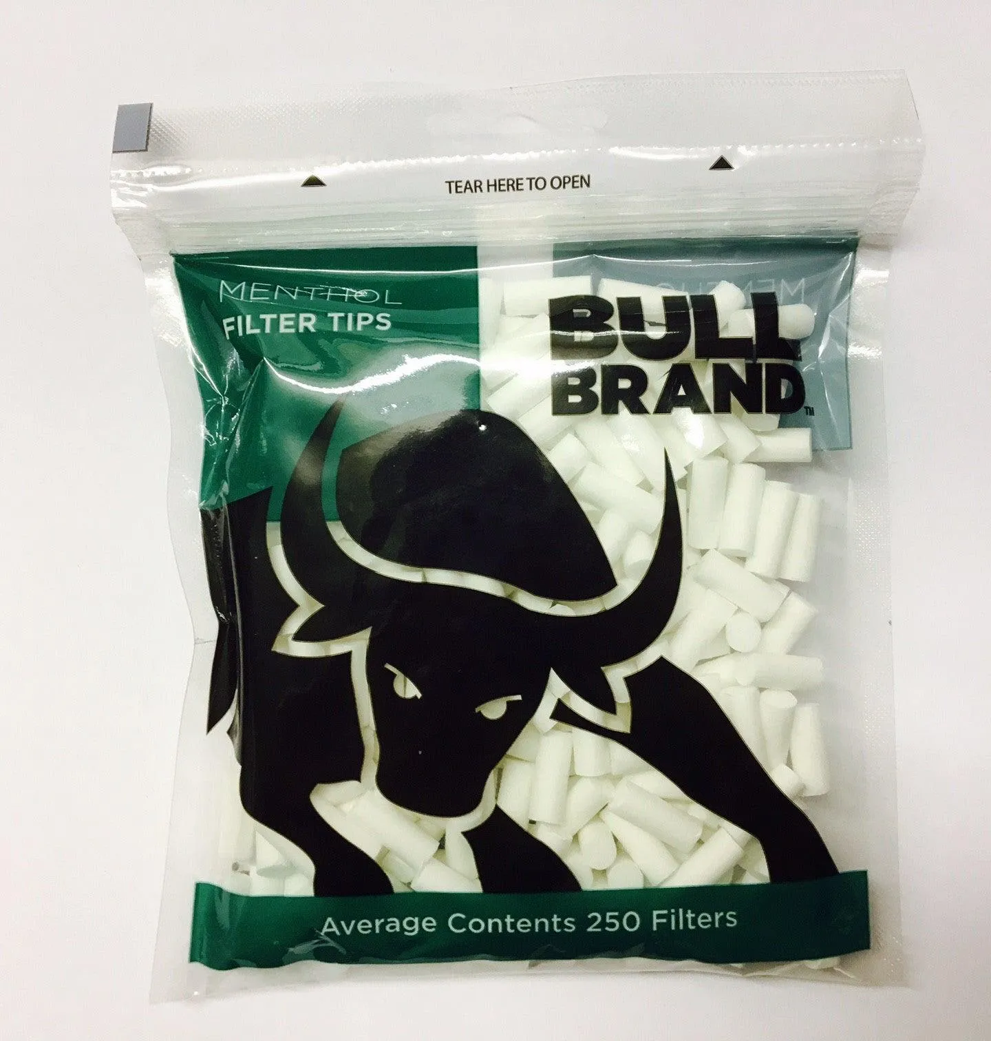 Bull Brand Menthol Filters 250 Bag