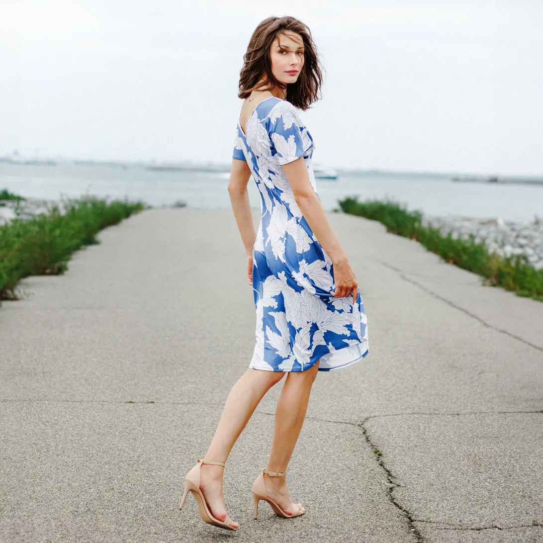 Butter Knit - Flutter Sleeve A-Line Midi Dress - Mum Sketch