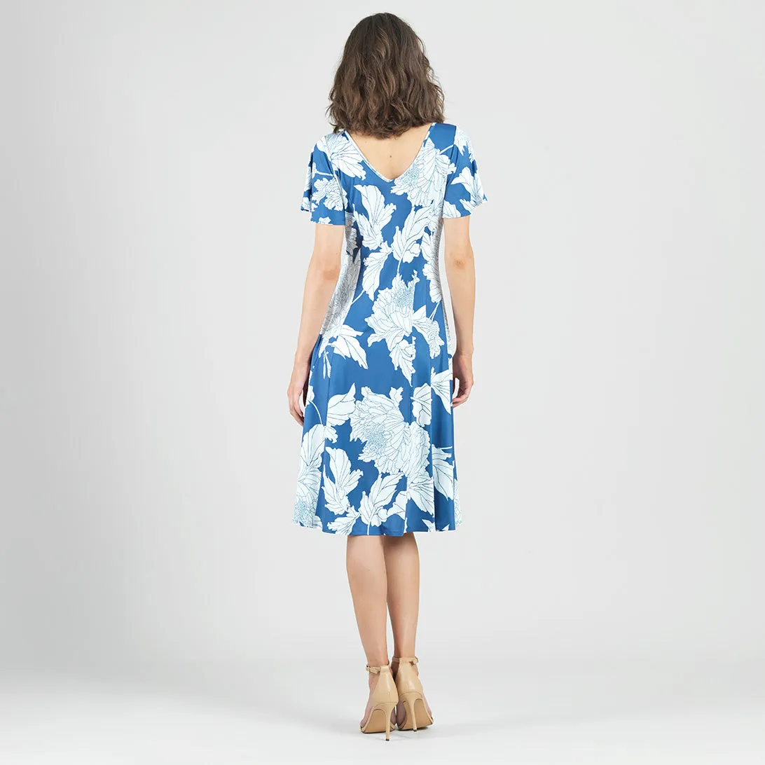Butter Knit - Flutter Sleeve A-Line Midi Dress - Mum Sketch