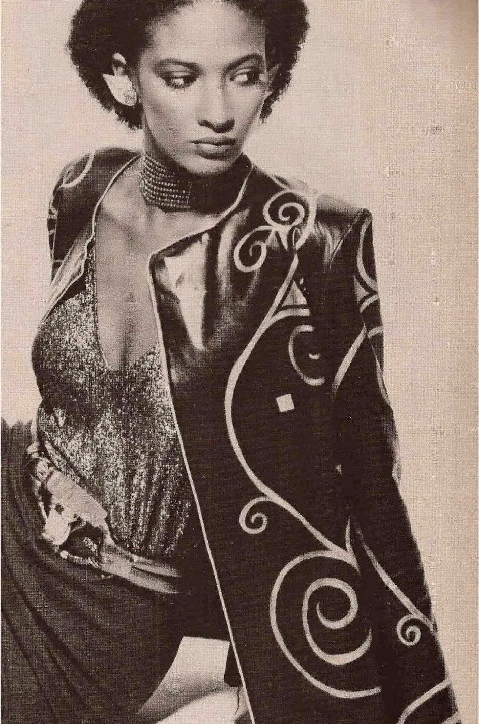 c1979 Suede Applique Giorgio Sant'Angelo Jacket