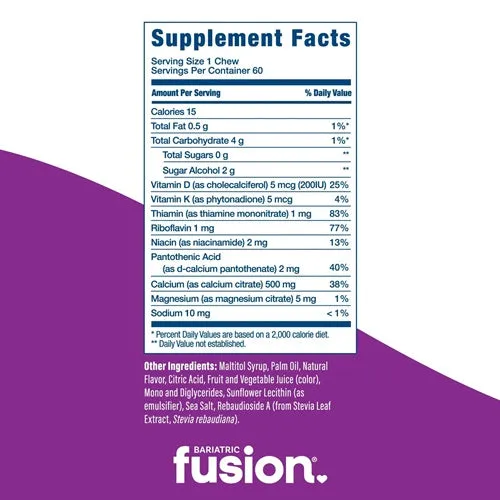 Calcium Citrate Soft Chews - Fruit Variety