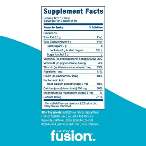 Calcium Citrate Soft Chews - Fruit Variety
