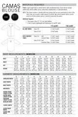 Camas Blouse Sewing Pattern by Thread Theory