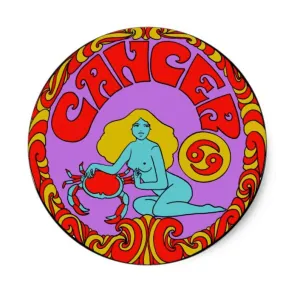 Cancer Zodiac Sticker 3"
