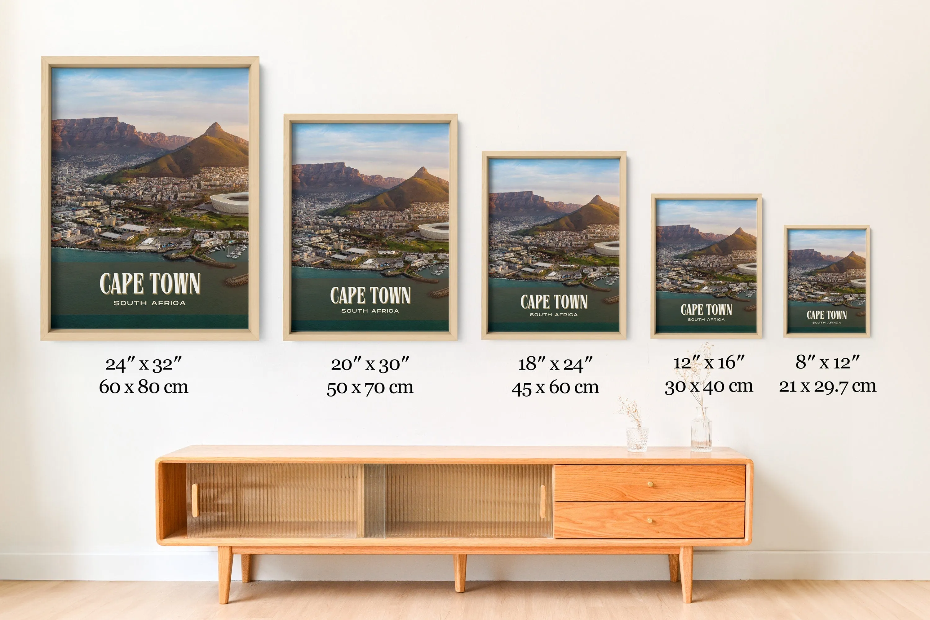 Cape Town Retro Wall Art, South Africa
