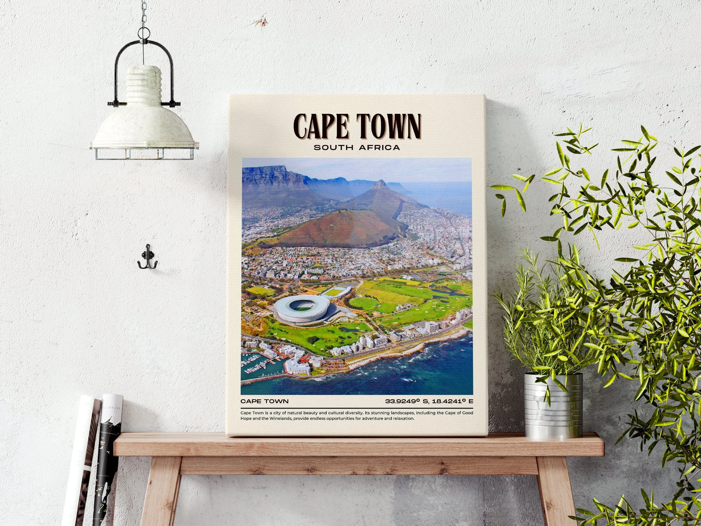 Cape Town Vintage Wall Art, South Africa