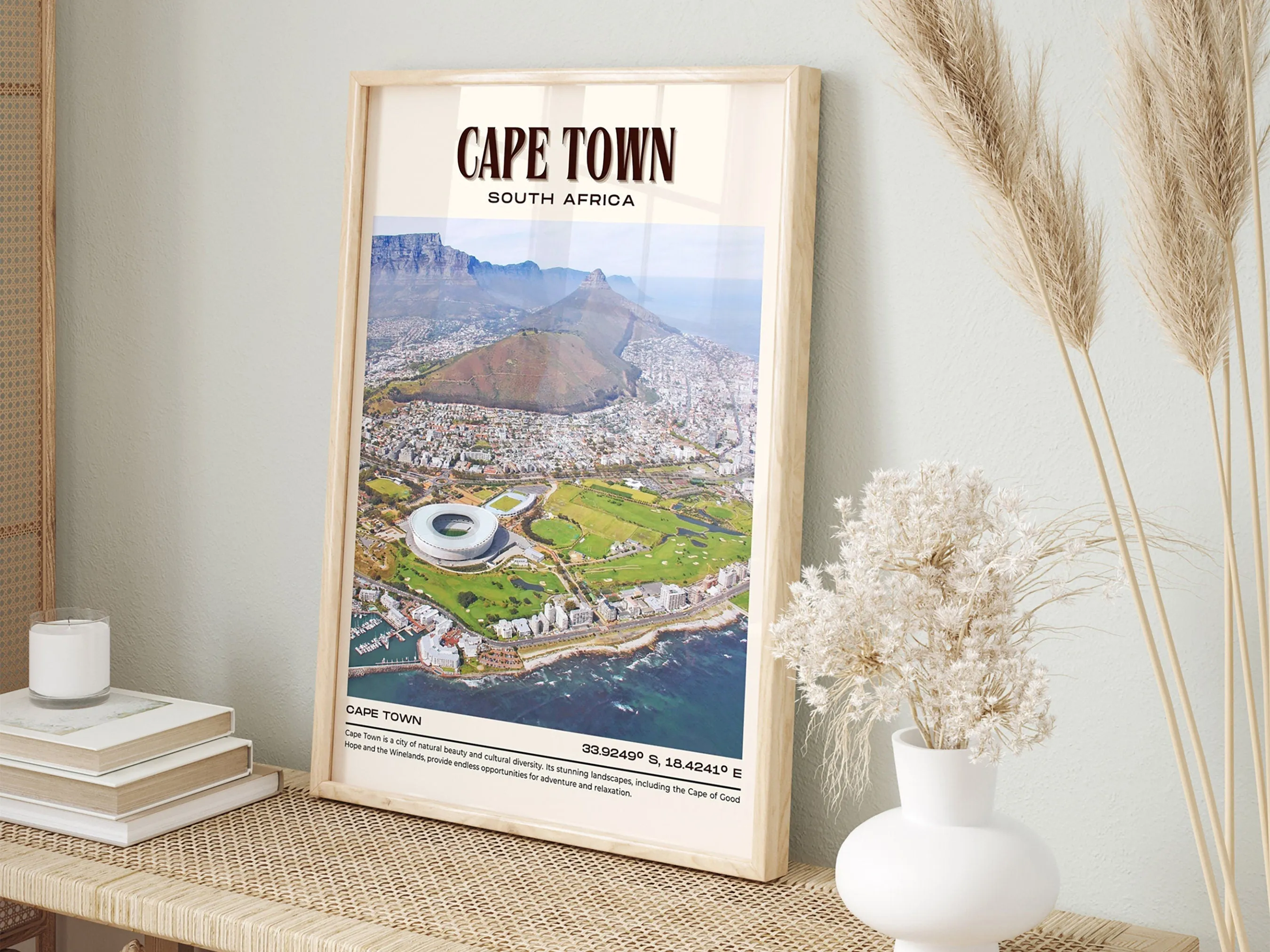 Cape Town Vintage Wall Art, South Africa