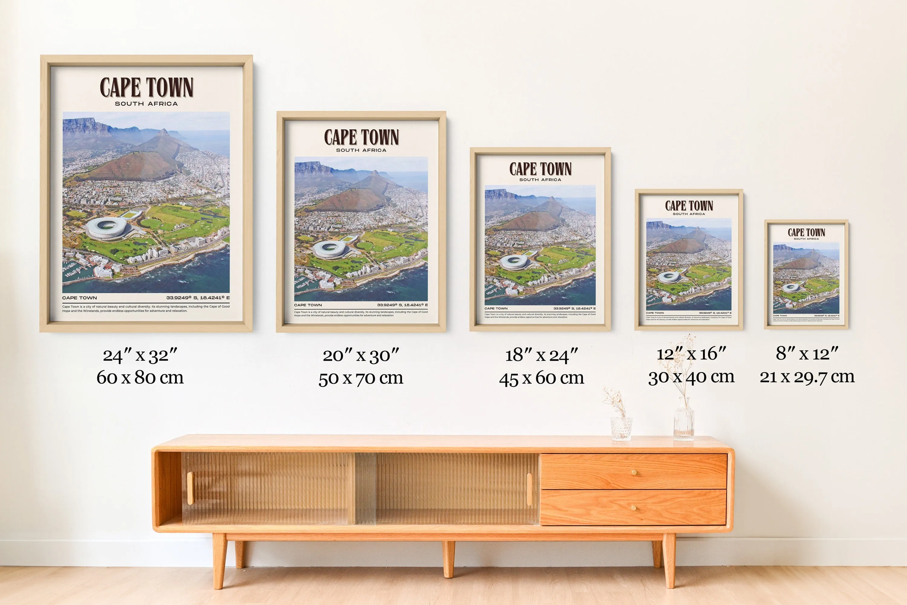 Cape Town Vintage Wall Art, South Africa