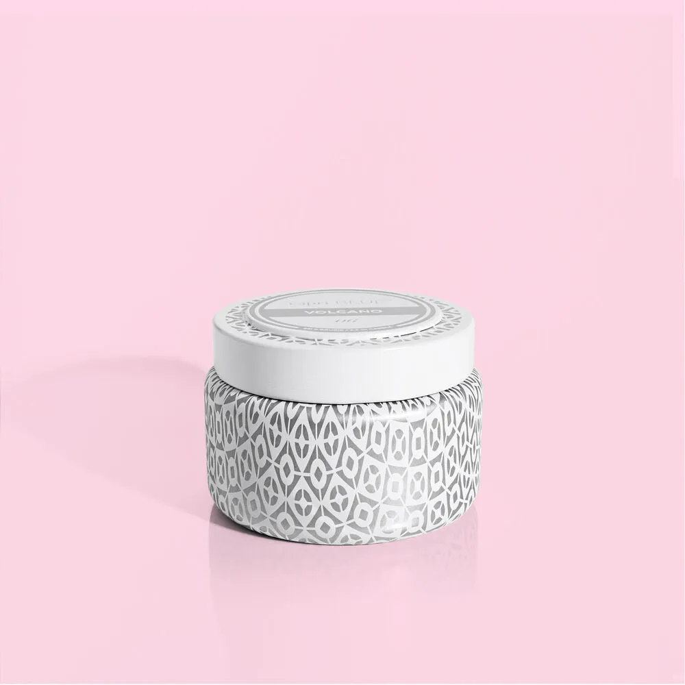 Capri Blue - Volcano Printed Travel Tin - White