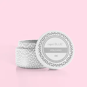 Capri Blue Volcano White Printed Travel Tin - 8.5 oz.