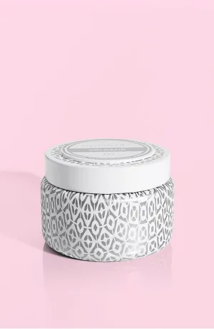 Capri Blue - Volcano White Printed Travel Tin, 8.5 oz