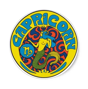 Capricorn Zodiac Sticker 3"