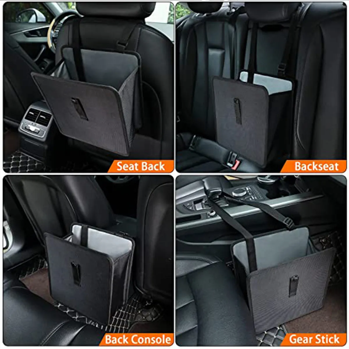 Car Trash Can, Custom fit for Waterproof Foldable Auto Garbage Bag, Leak-Proof Car Organizer and Storage Bag, Car Garbage Can Hanging