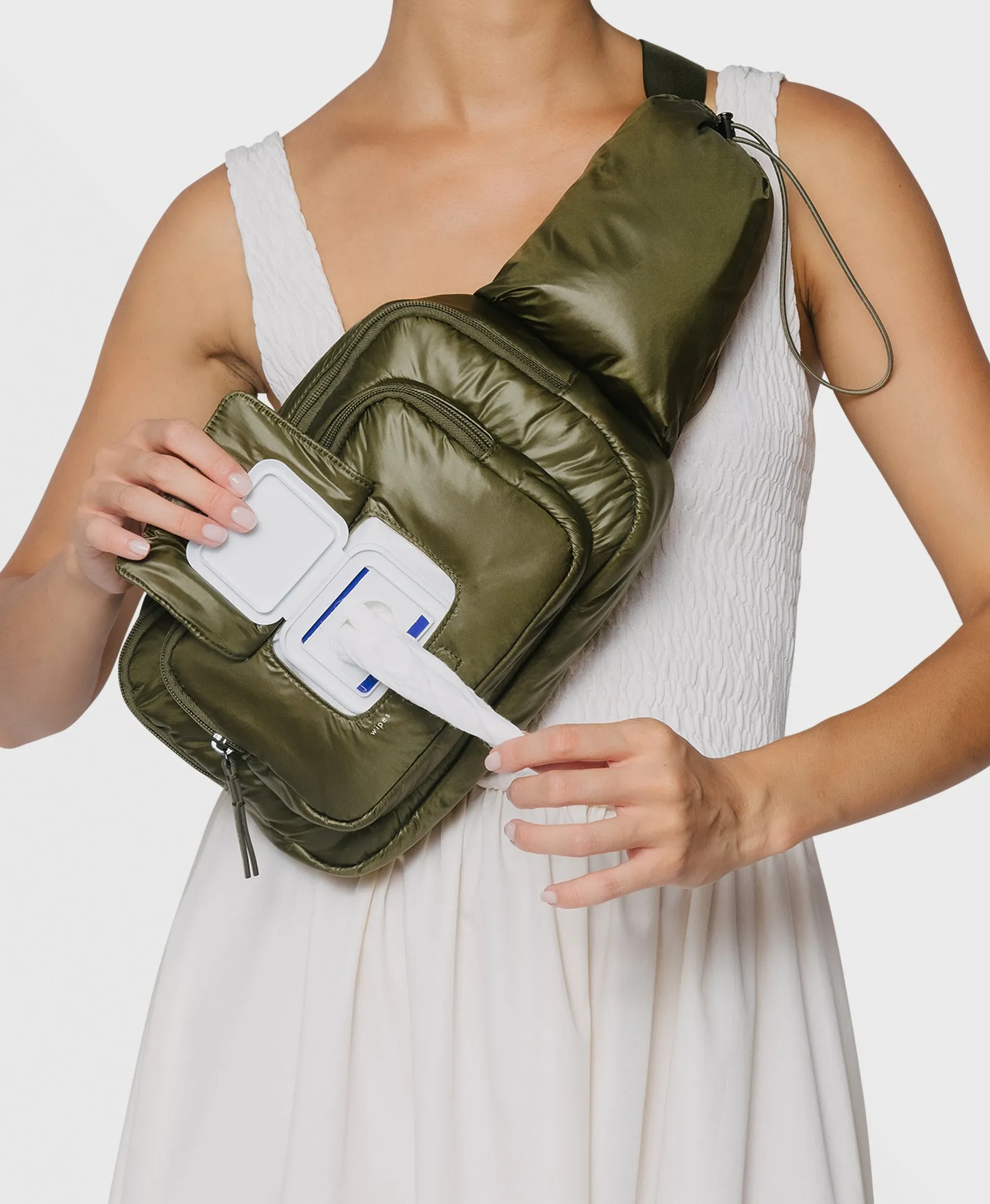 Caraa Baby Changing Sling Nylon | Olive Nylon
