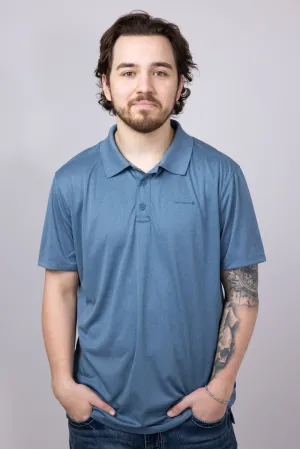 Carhartt Force Pocket Polo for Men in Blue | 106901-HK9-STRMBLU