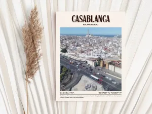 Casablanca Vintage Wall Art, Morocco
