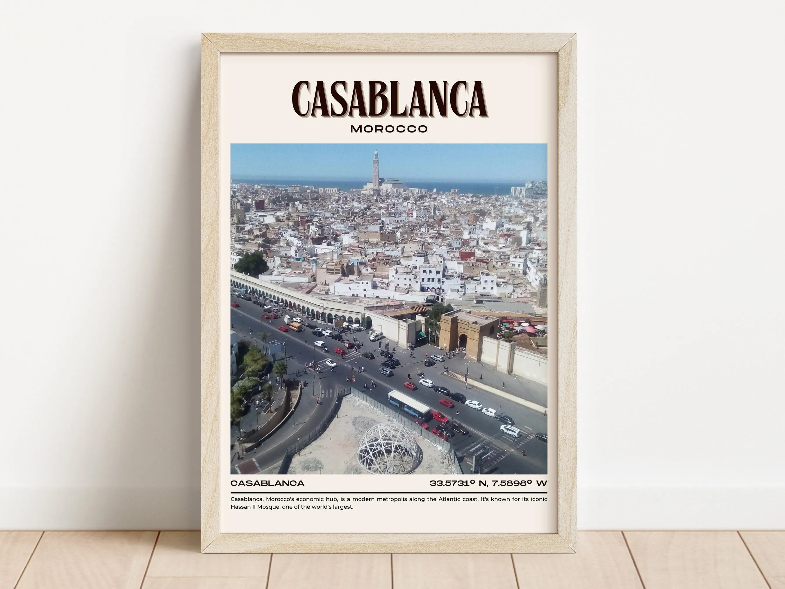 Casablanca Vintage Wall Art, Morocco