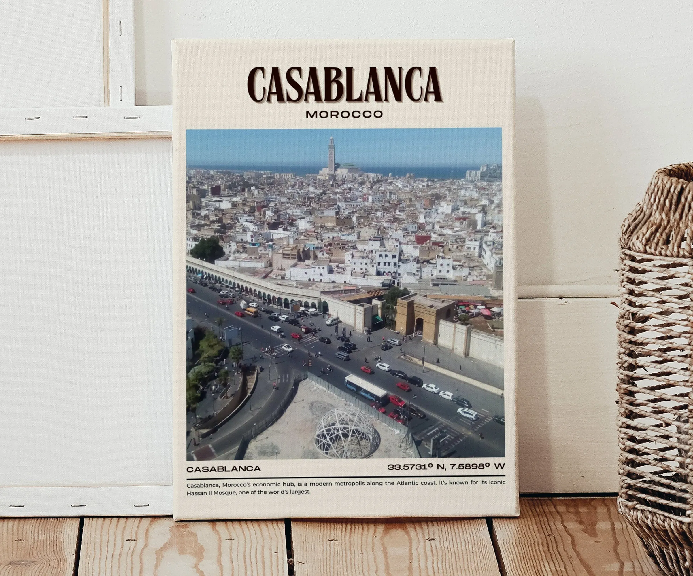 Casablanca Vintage Wall Art, Morocco