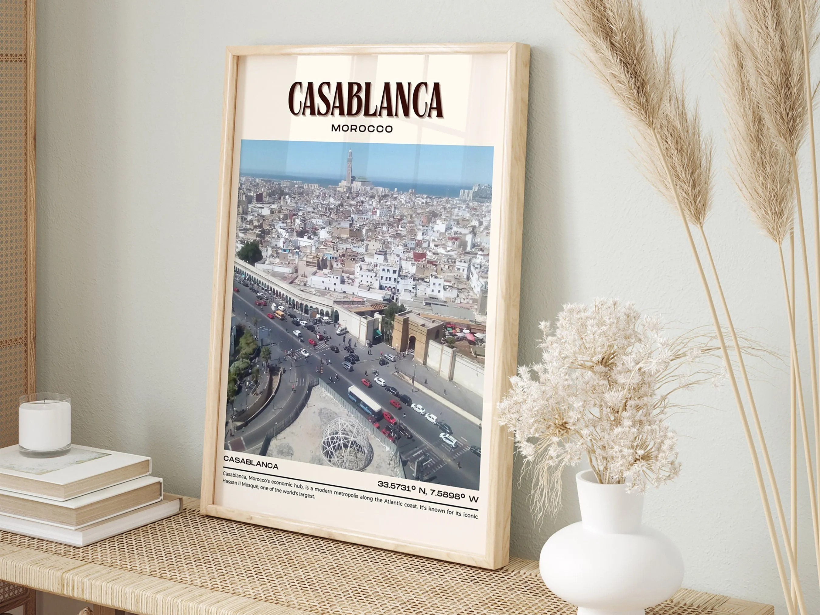 Casablanca Vintage Wall Art, Morocco