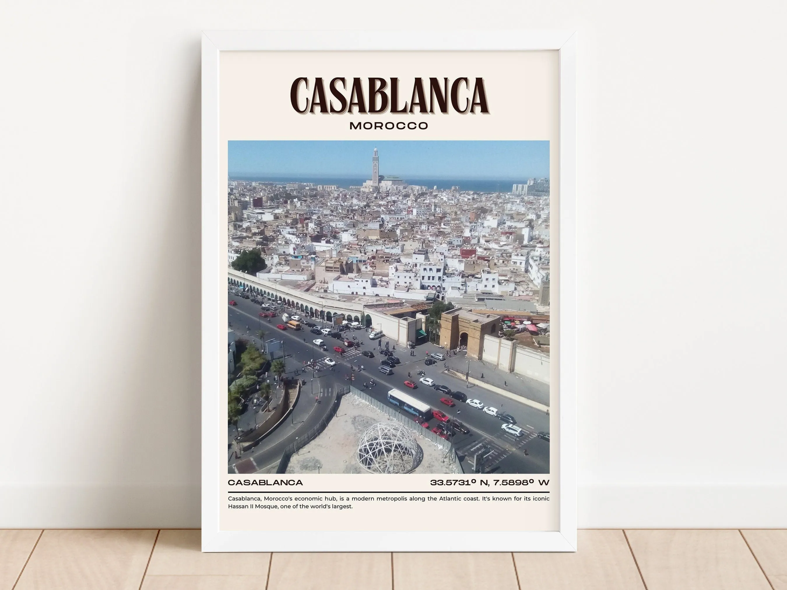 Casablanca Vintage Wall Art, Morocco