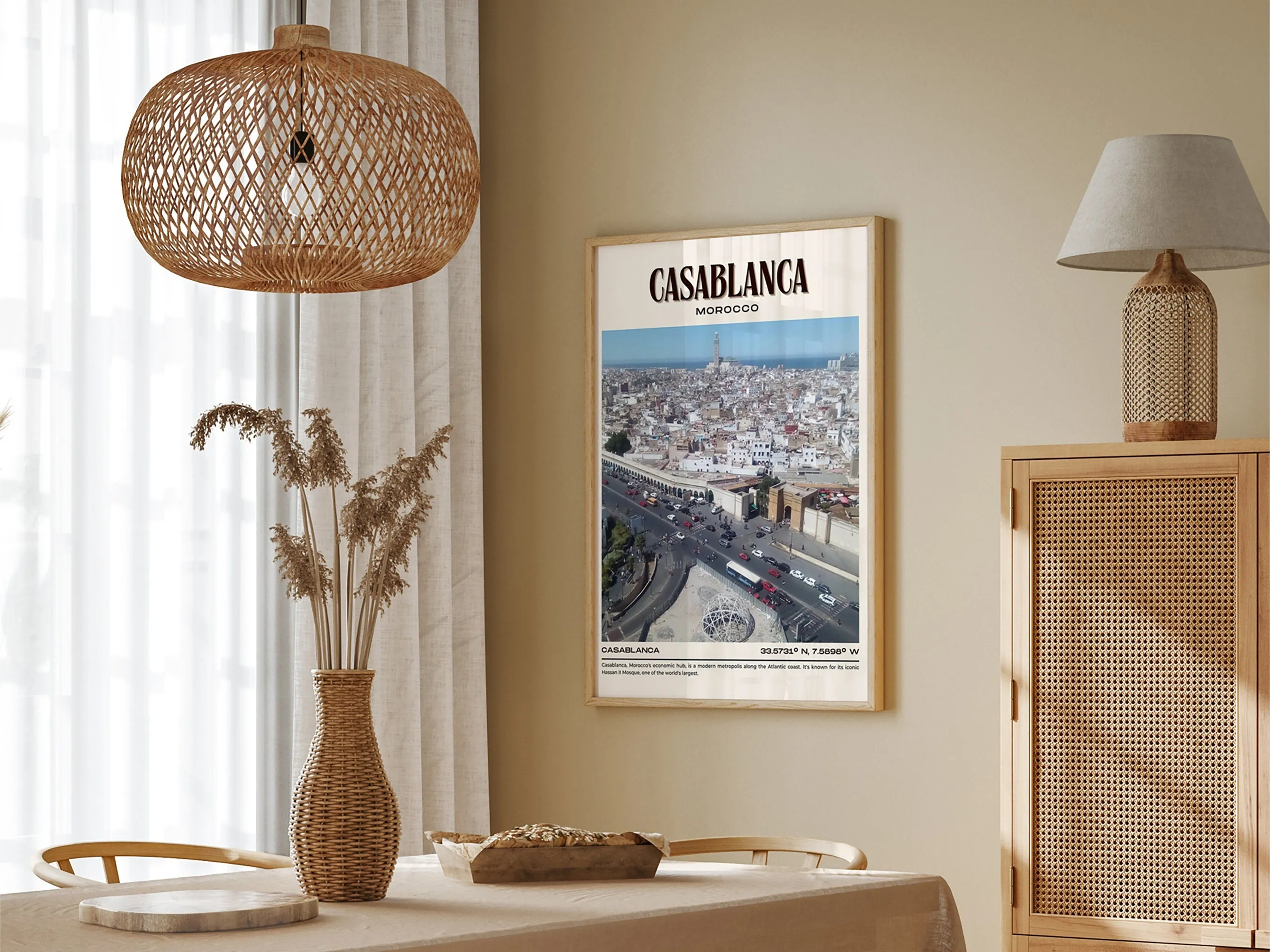 Casablanca Vintage Wall Art, Morocco