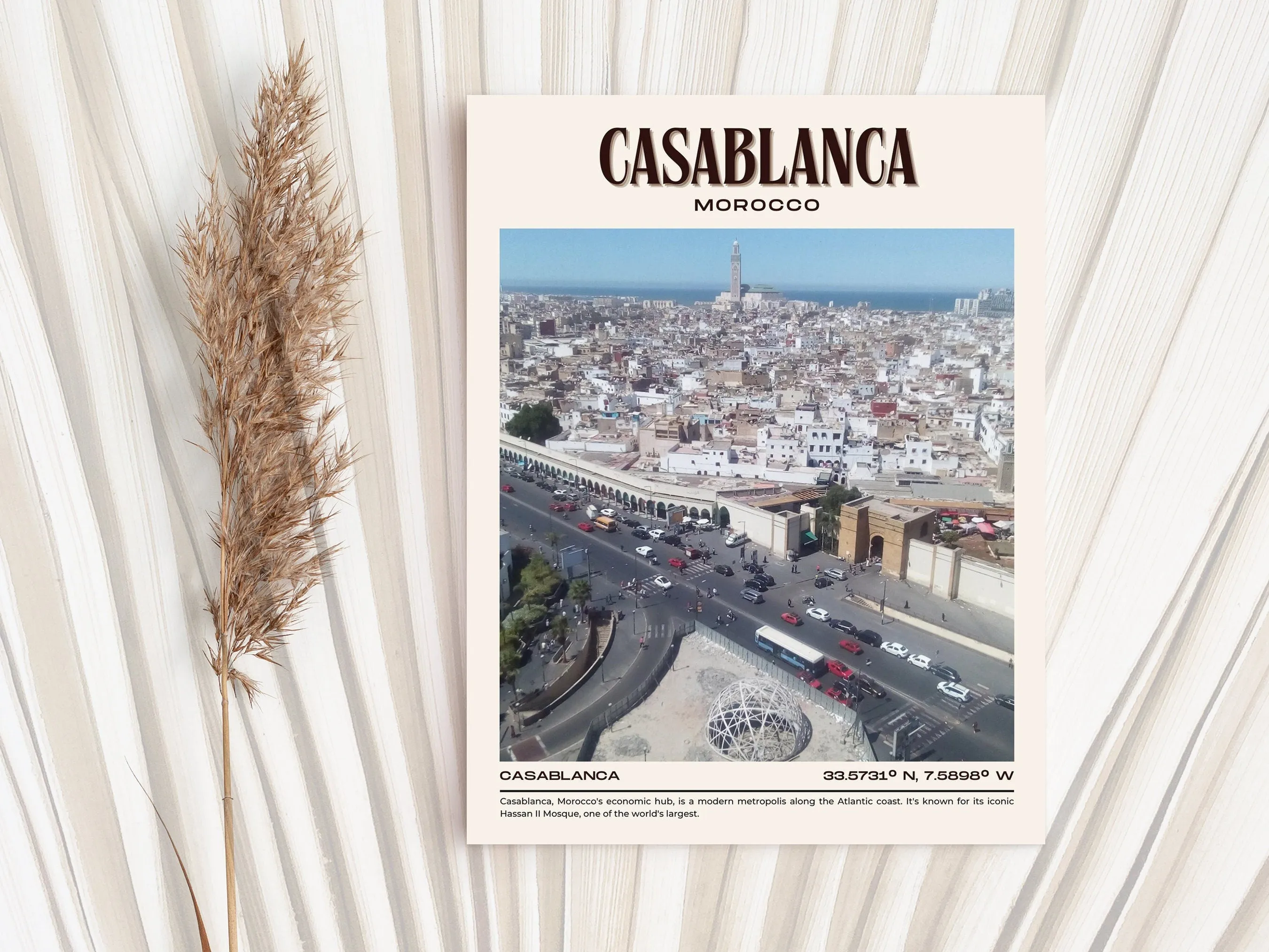 Casablanca Vintage Wall Art, Morocco