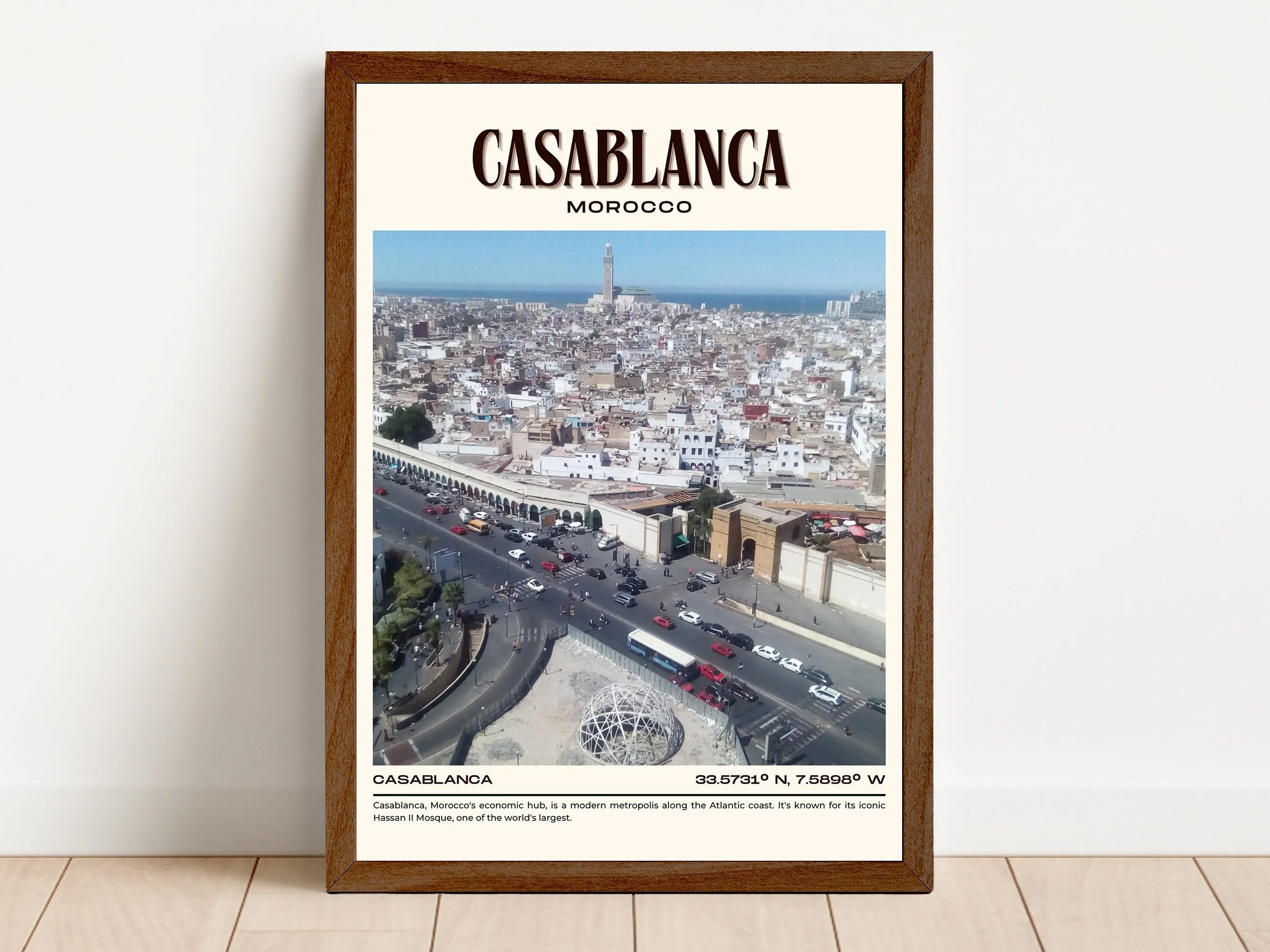 Casablanca Vintage Wall Art, Morocco